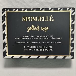 SPONGELLE salted rose MANI PEDI TREATMENT SET NEW